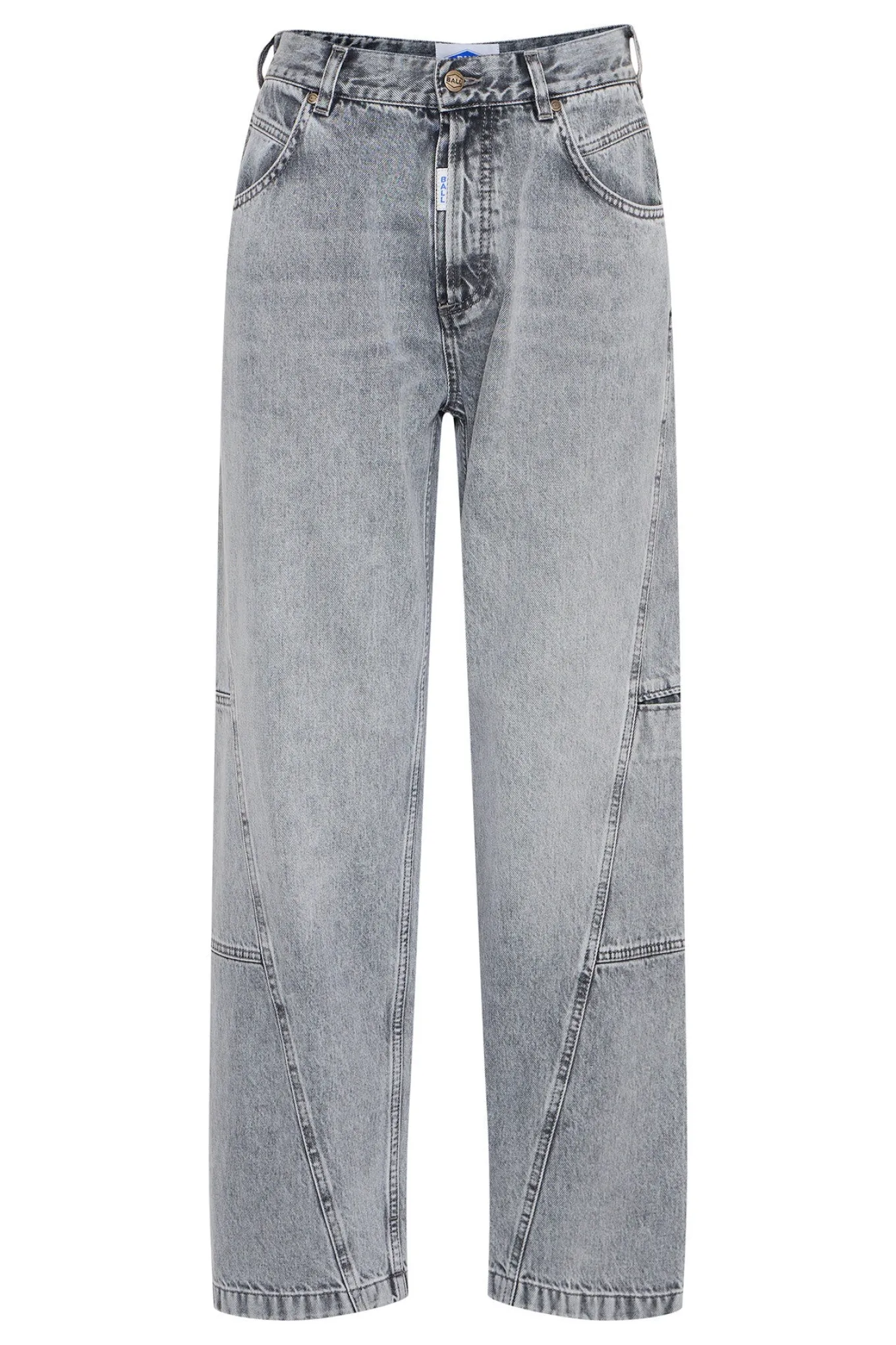BACAMMIE CURVED JEANS Grey Denim 50405099
