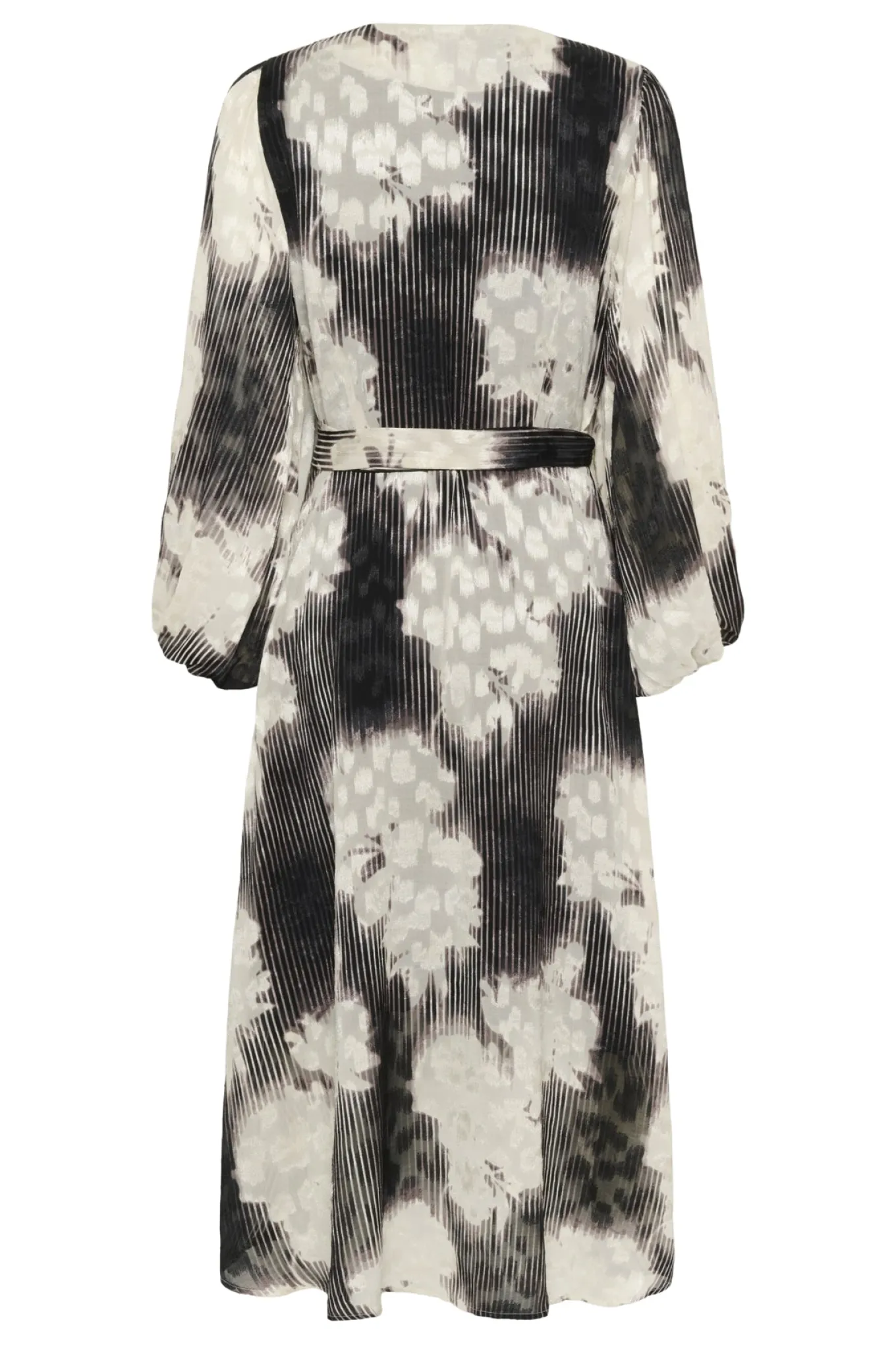 BasiraIW Wrap Dress Neutral Illuminating Florals 30106532