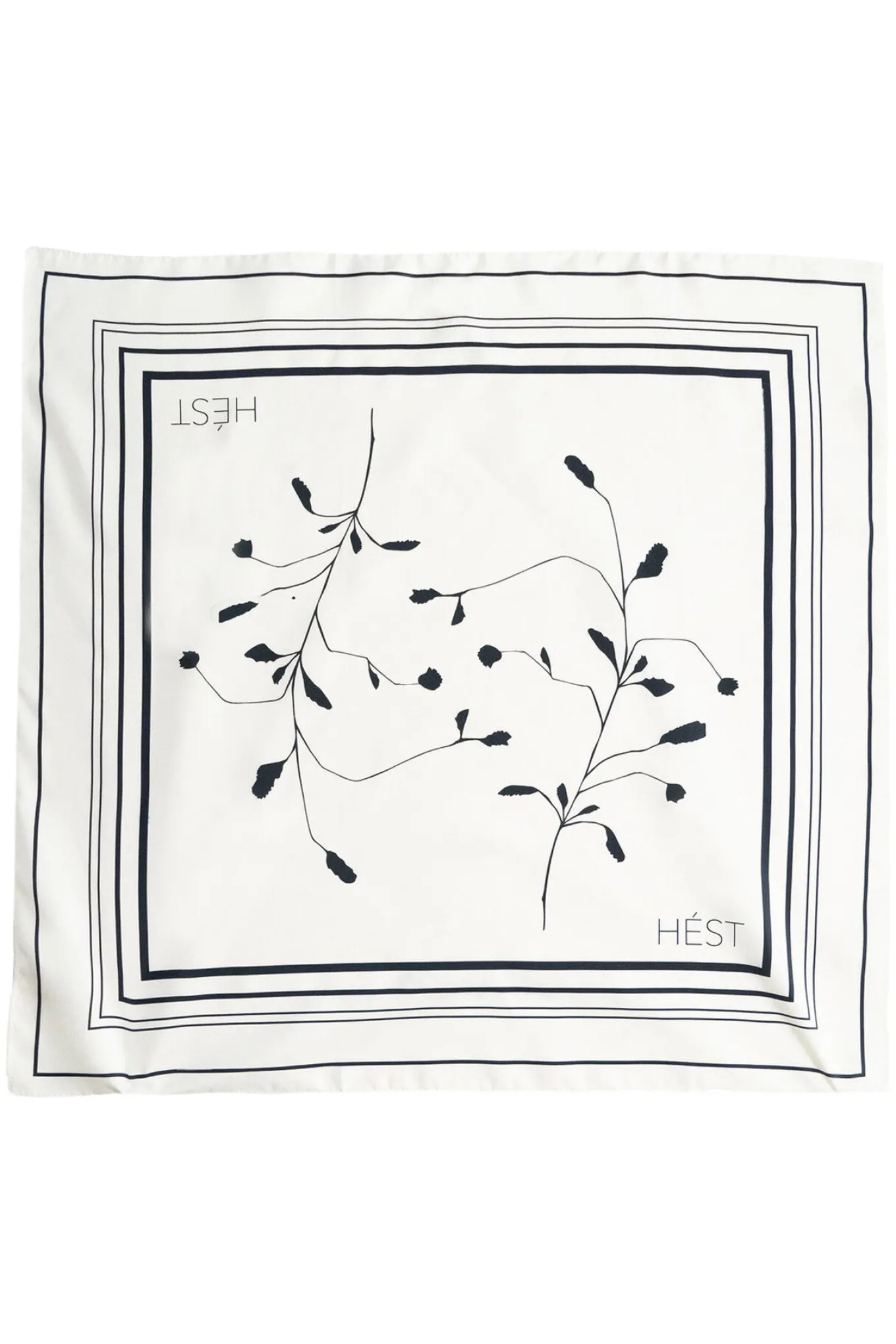 BLACK TWIG Scarf Small 0003 White Alyssum 2510330220