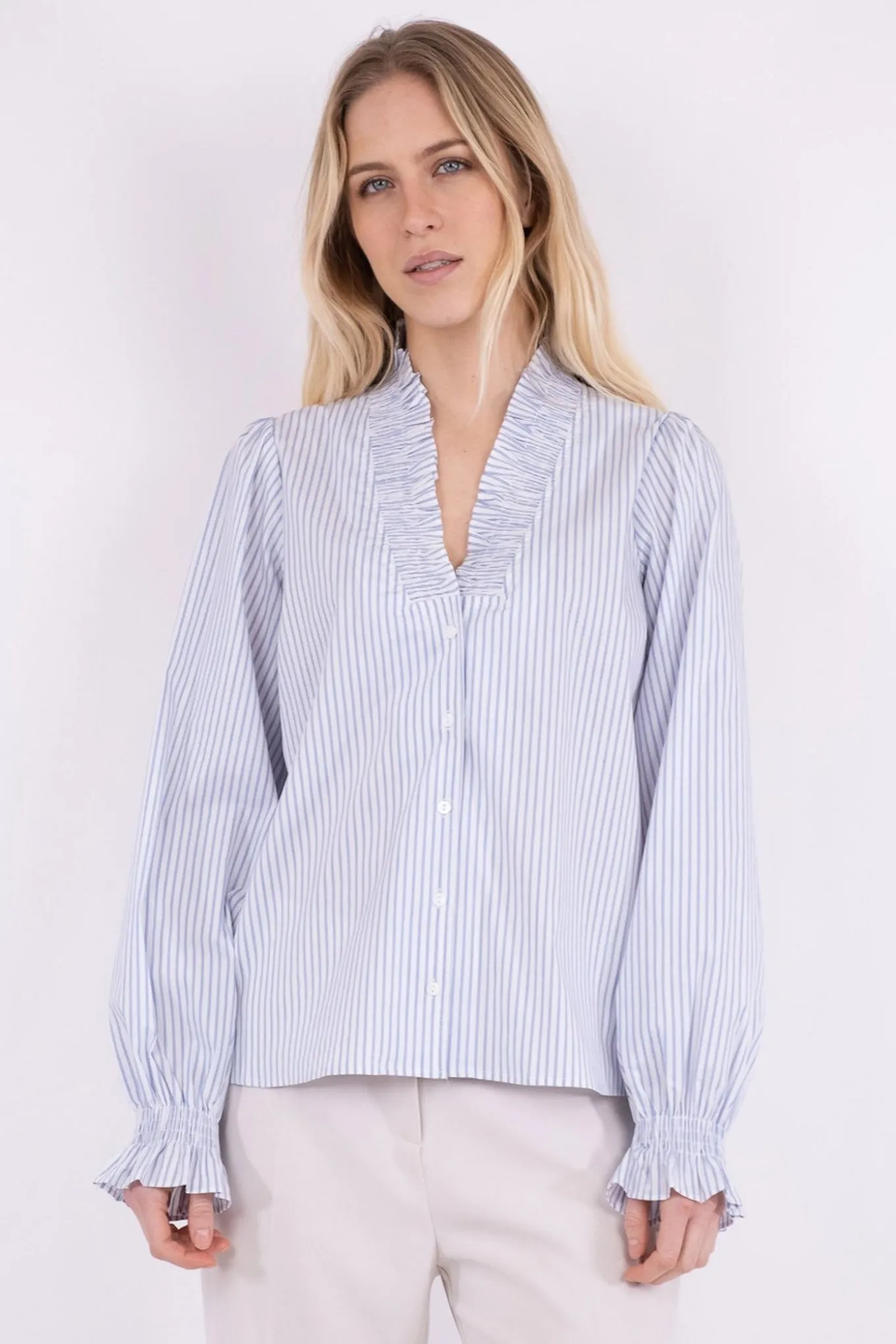 Brielle stripe White / light blue 159701