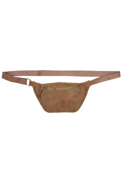 BTFOPHELIA Suede Bumbag Nude Brown w. Silver acc. 180058