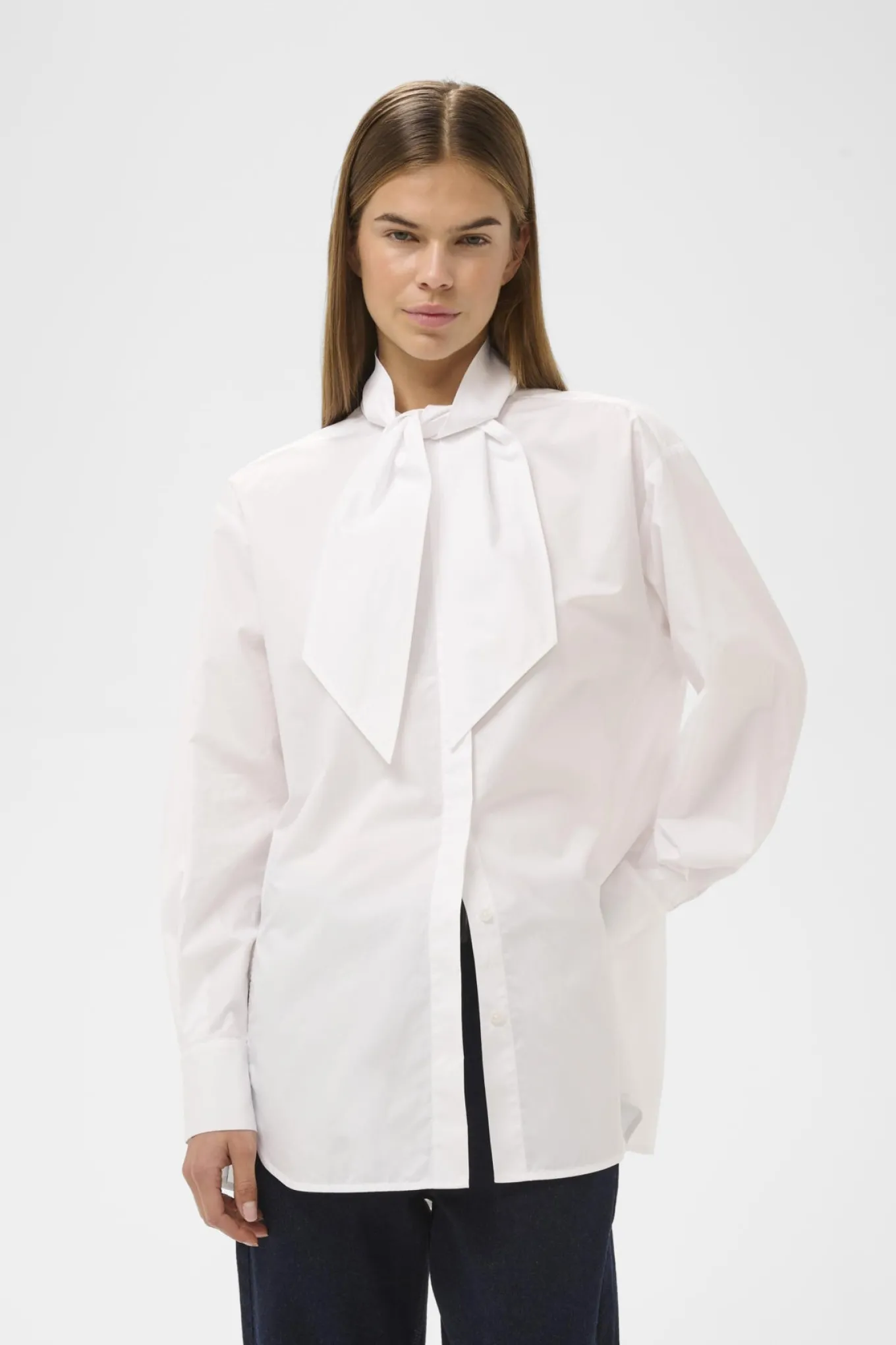 CAPELLAIW TIE SHIRT Pure White 300001 30112192