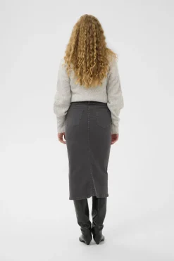 CARLINAIW DENIM SKIRT Black Oyster 190205 30112181
