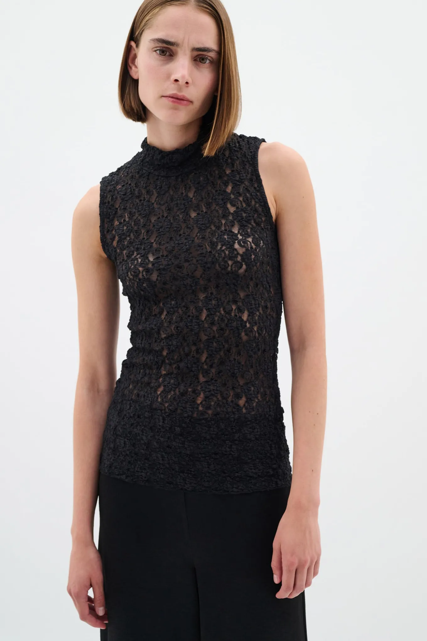 CivahIW Turtleneck Top Black 30109935