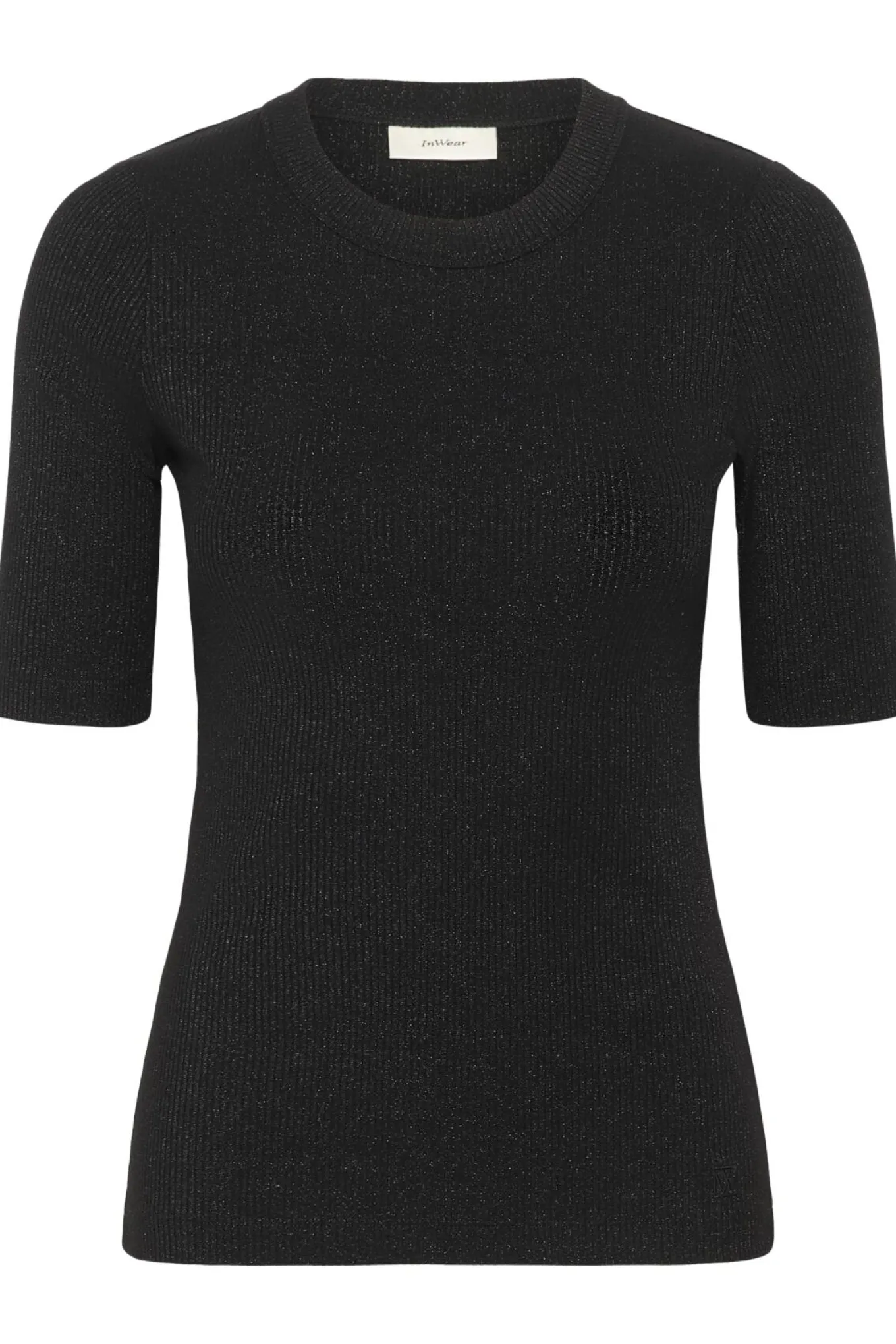 DagnaIW Lurex Tshirt Black Glitter 30111091
