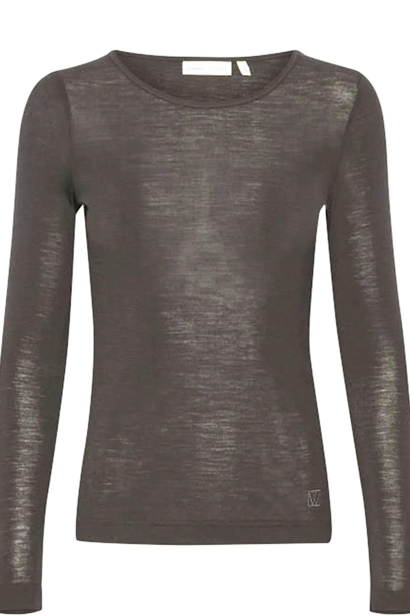 FangIW TShirt LS Brown Melange 30106096