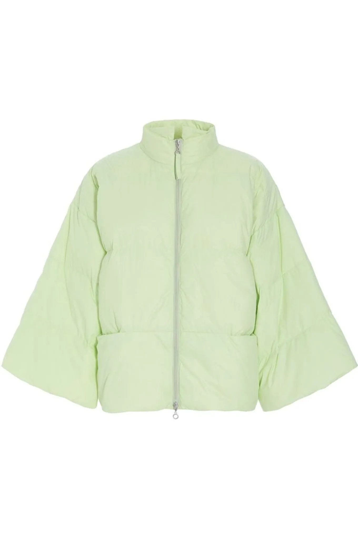 Feather down jakke med krave LIME CREAM 26120925630