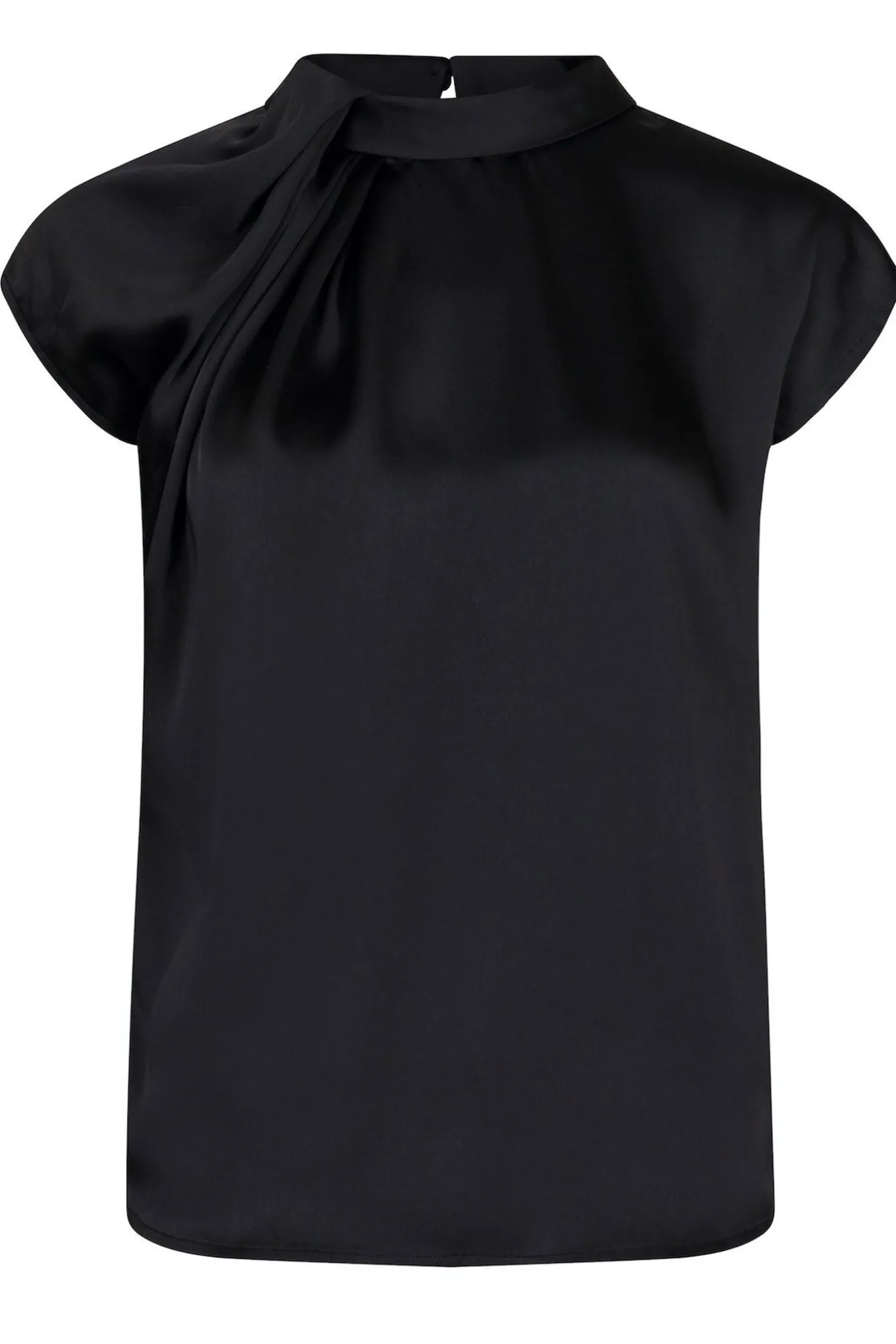 Fleur Drapy Satin Black 160990