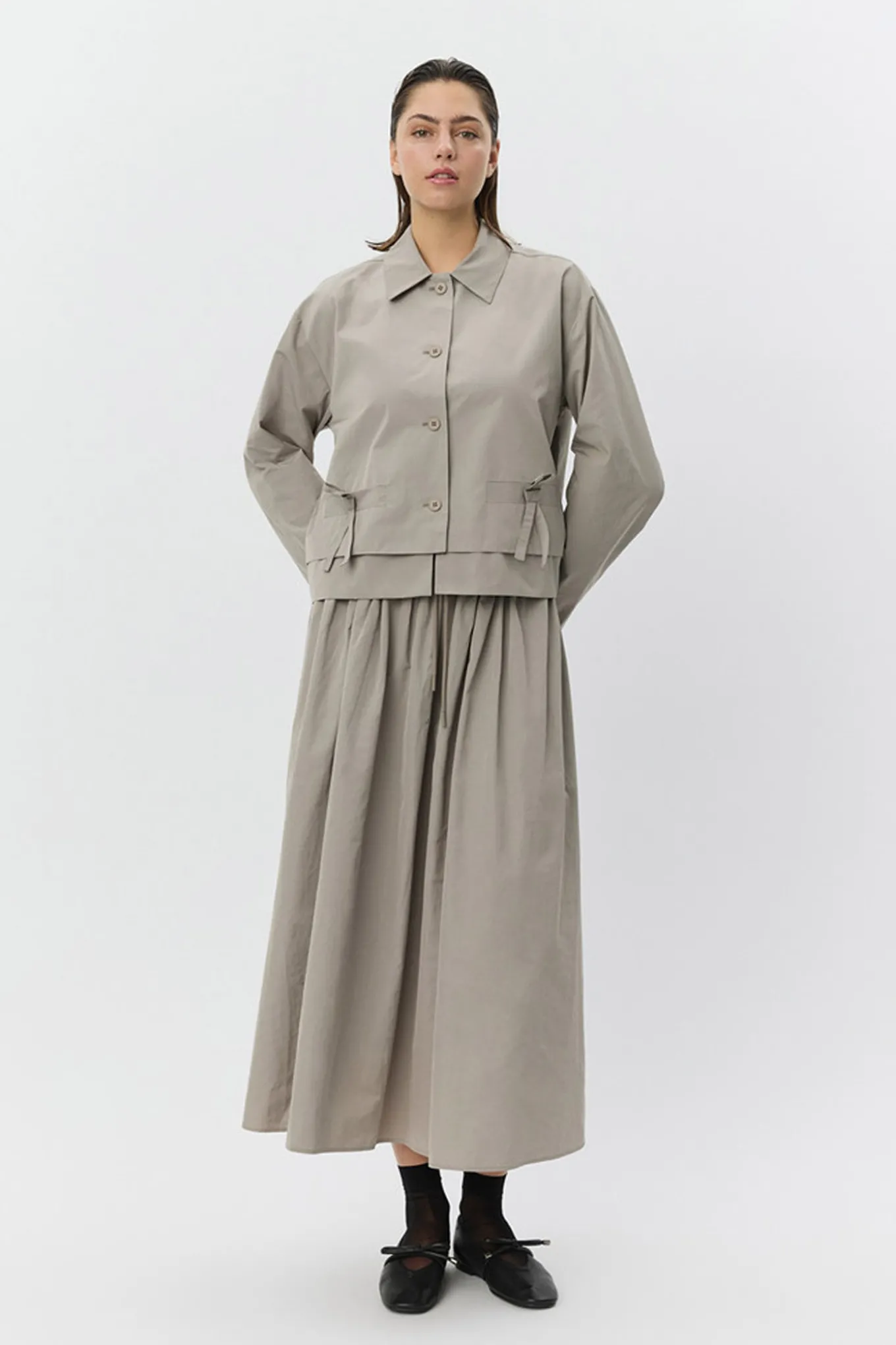 GEMSW SHORT JACKET 3072 Dusty green S261255