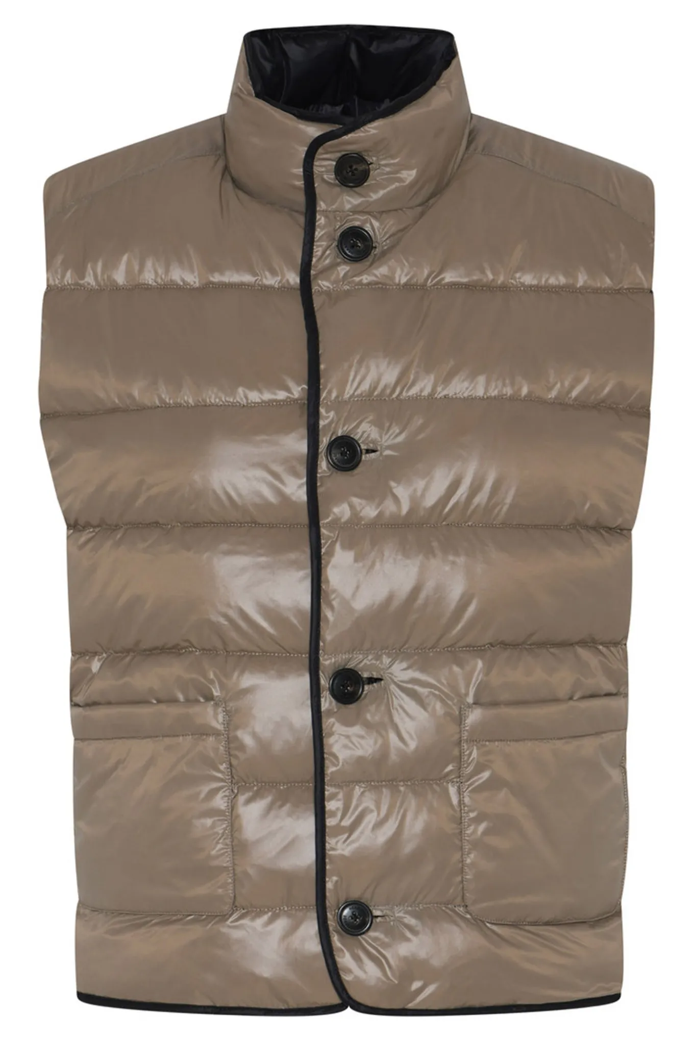 374HMBeket reversible vest 900/15 Black/Walnut HM1314