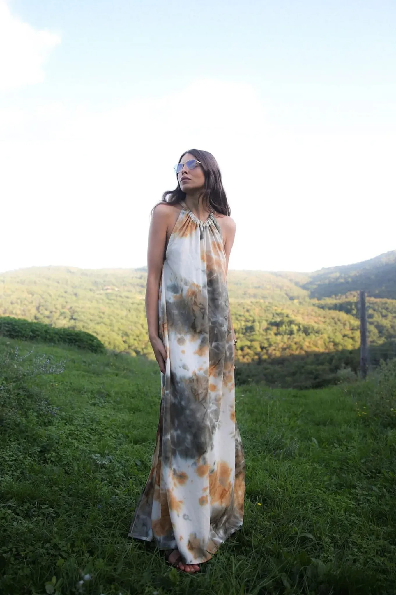 HOPE ABSTRACT HALTER Forest W25281107
