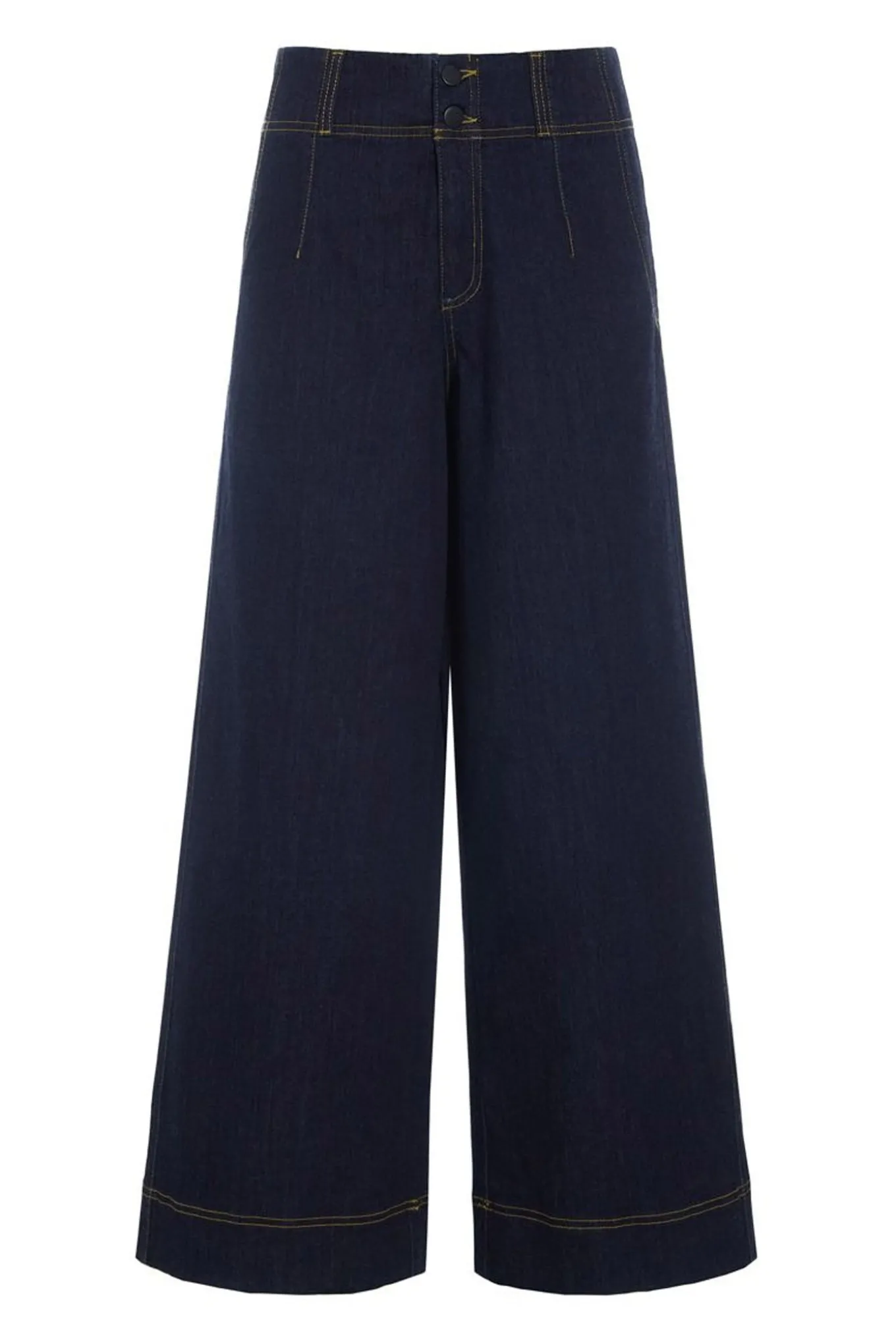 Jinzu vide bukser Dark Denim 26124455607