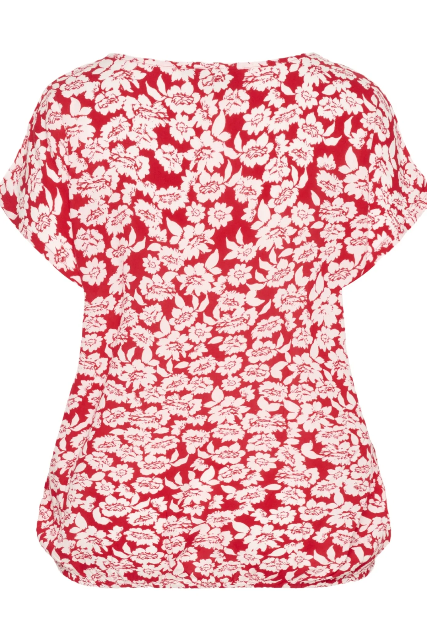 KAbeathe Stanley Blouse True Red/Chalk Flower Print 10508896