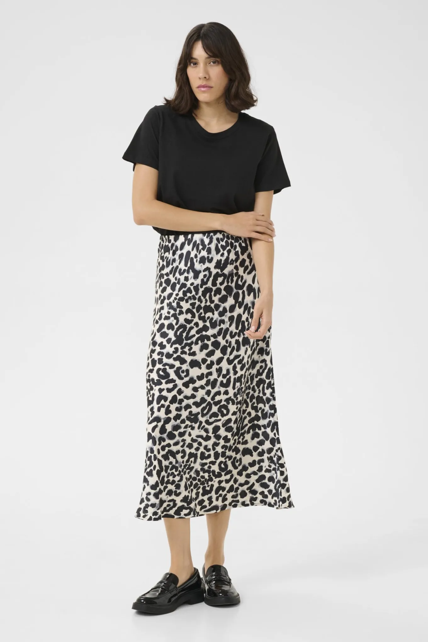 KAjune Skirt Grey leopard