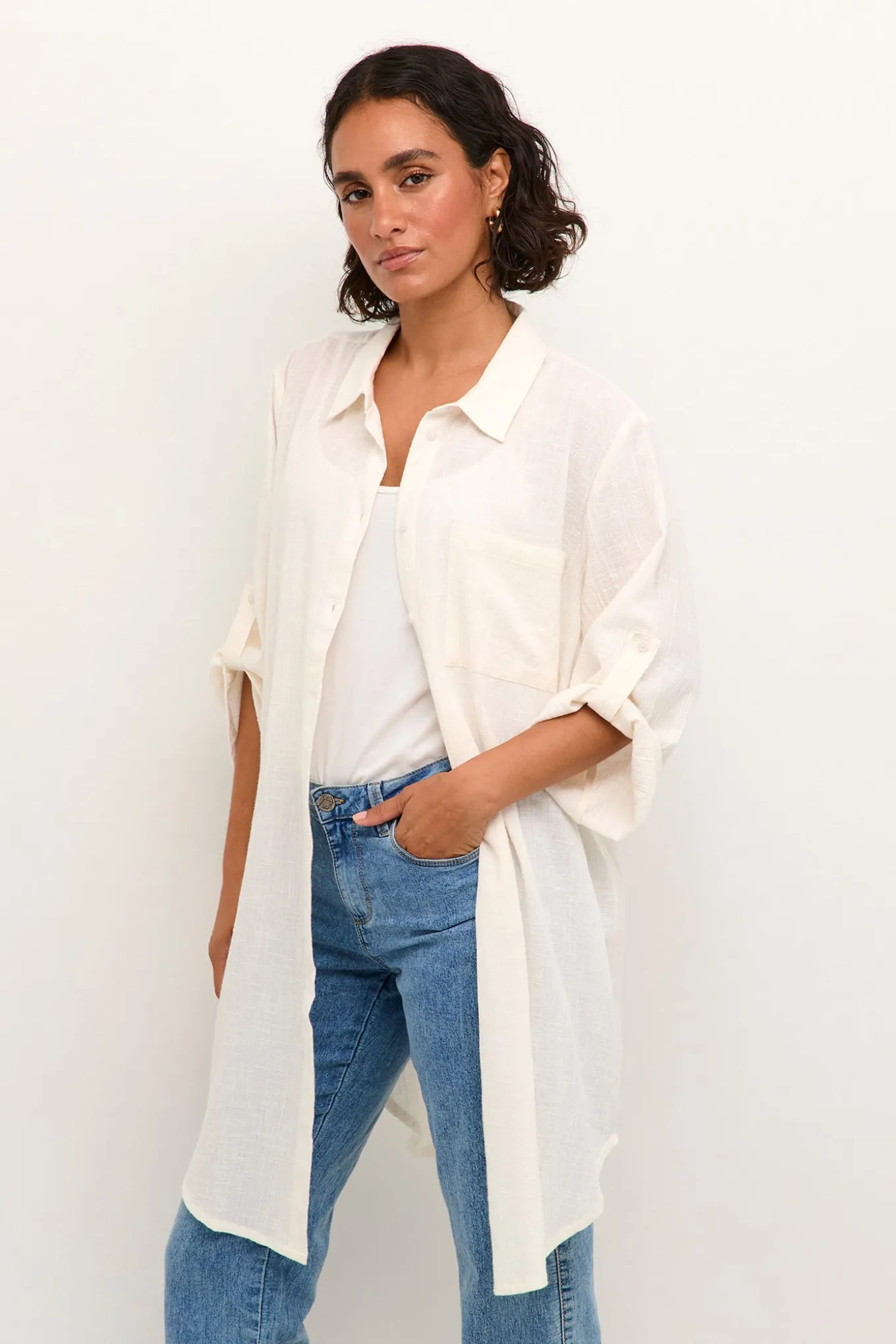 KApauline Shirt Dress Chalk 10508528
