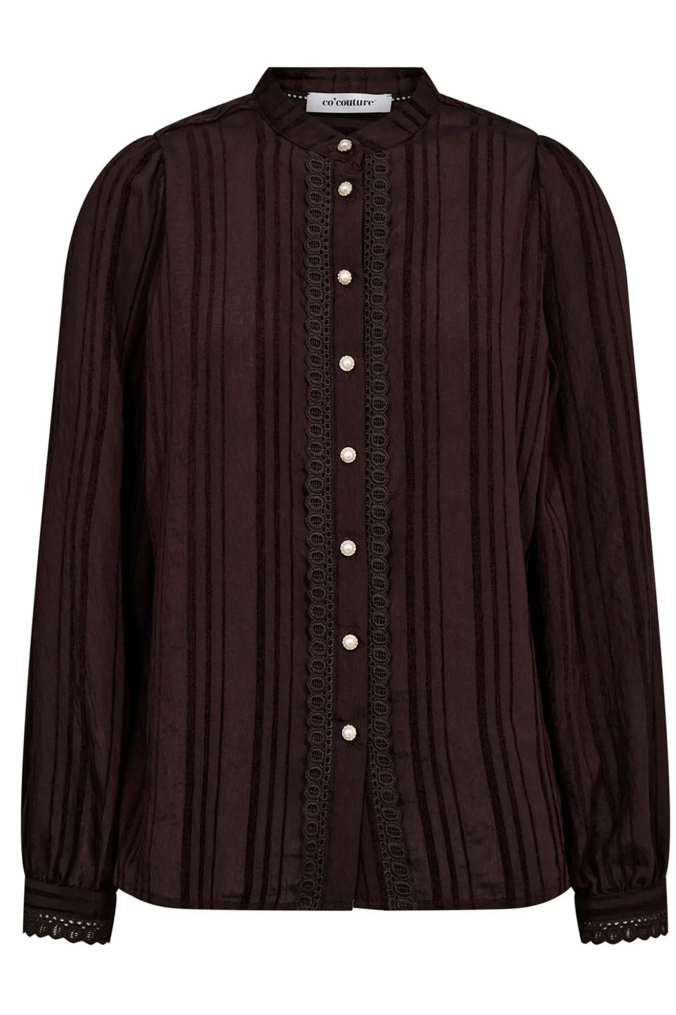 KesiCC Lace Shirt 145Dark Brown 35960