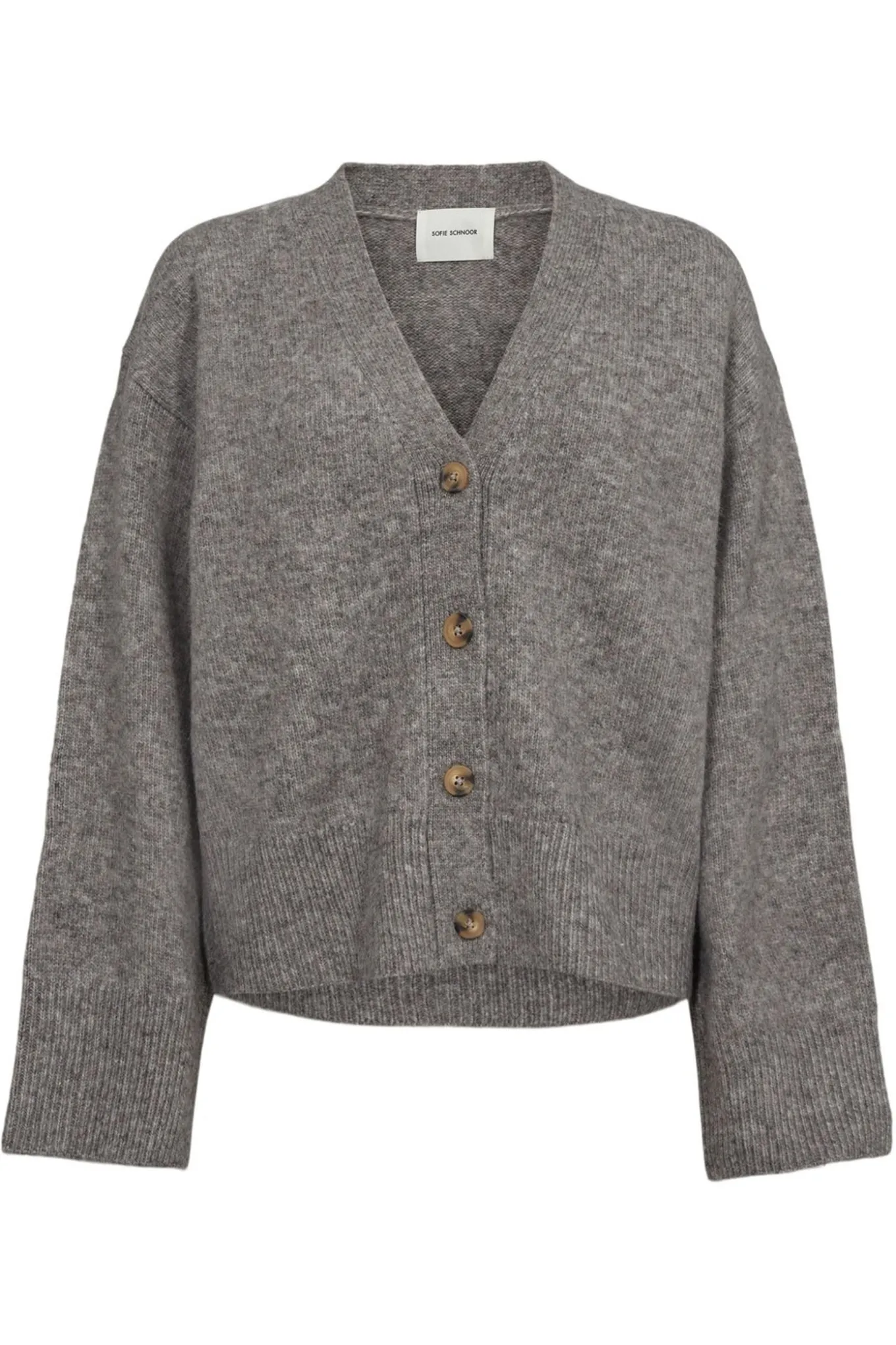 LEVASW CARDIGAN 8000 Grey mel SNOS420