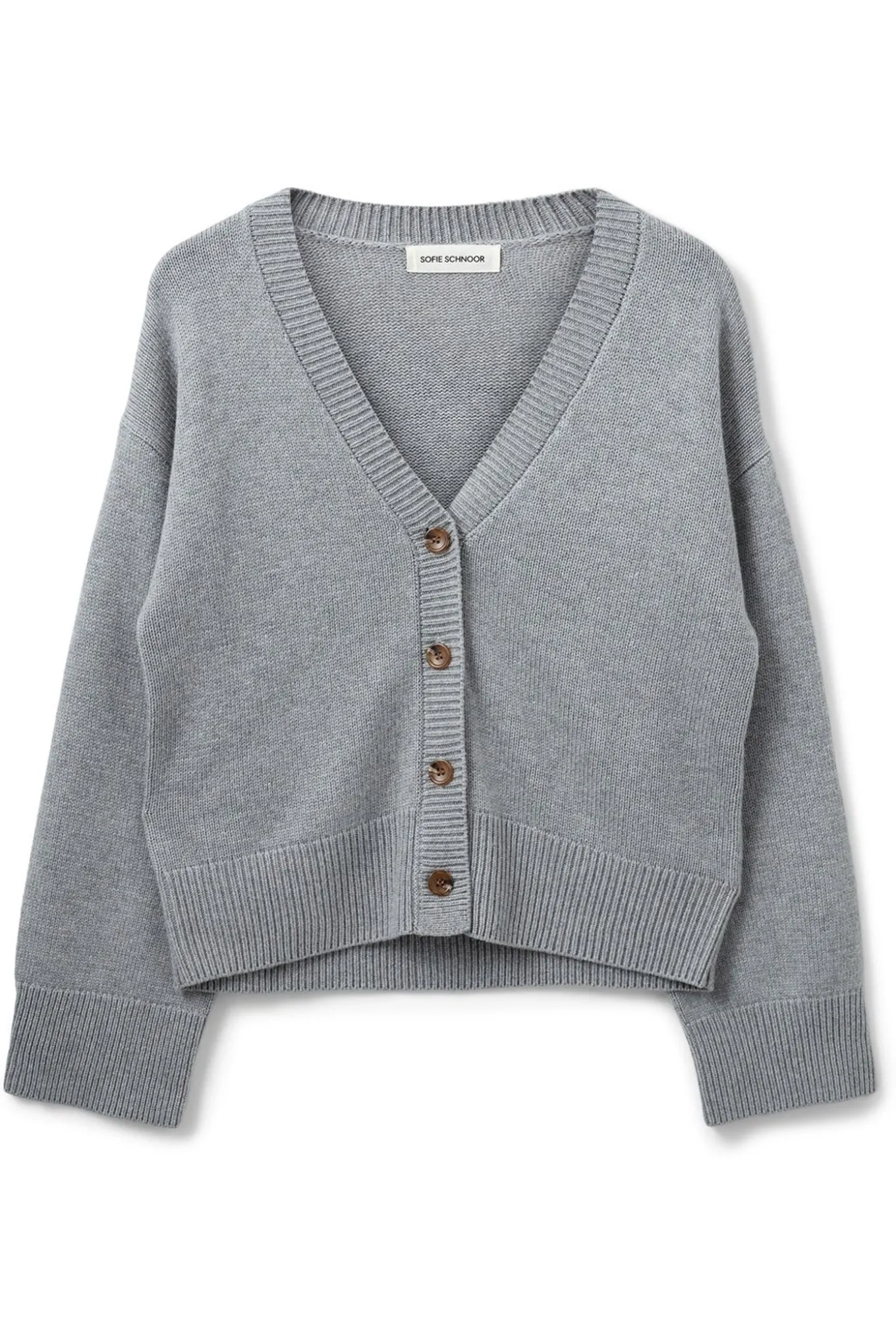 LEVASW CARDIGAN 8000 Grey mel SNOS540