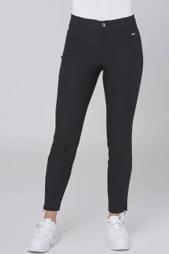 Lina 7/8 w. zip Black 6841/420