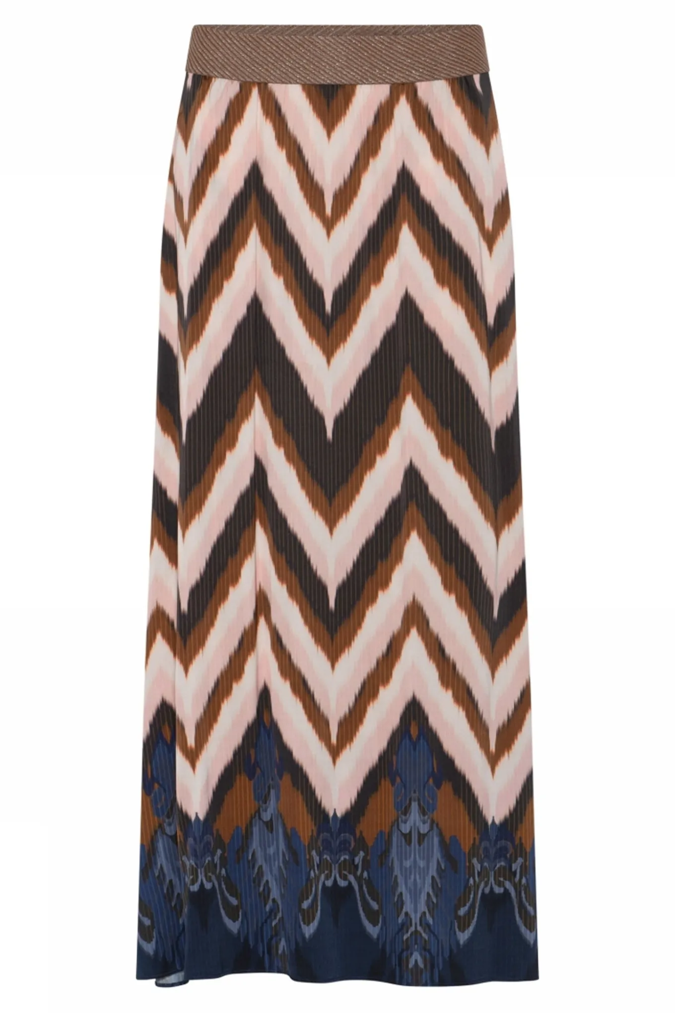 Lisa, long skirt 84797Navy/Rose 58550/7580