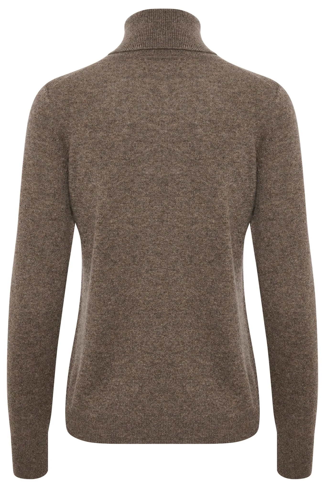 LukkaIW Rollneck Pullover Brown Melange 30108211