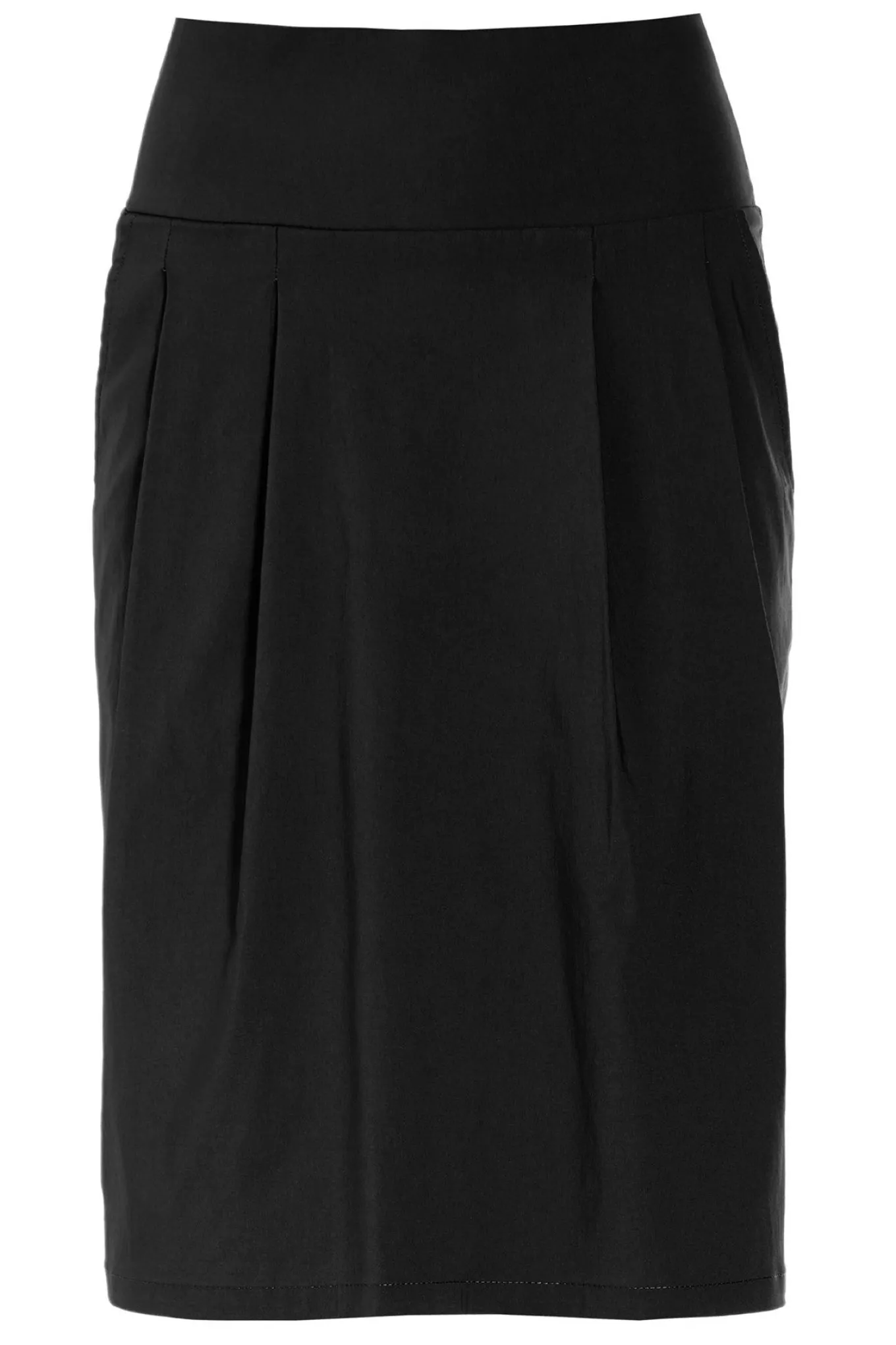 Magic stretch nederdel med læg Black 902912937