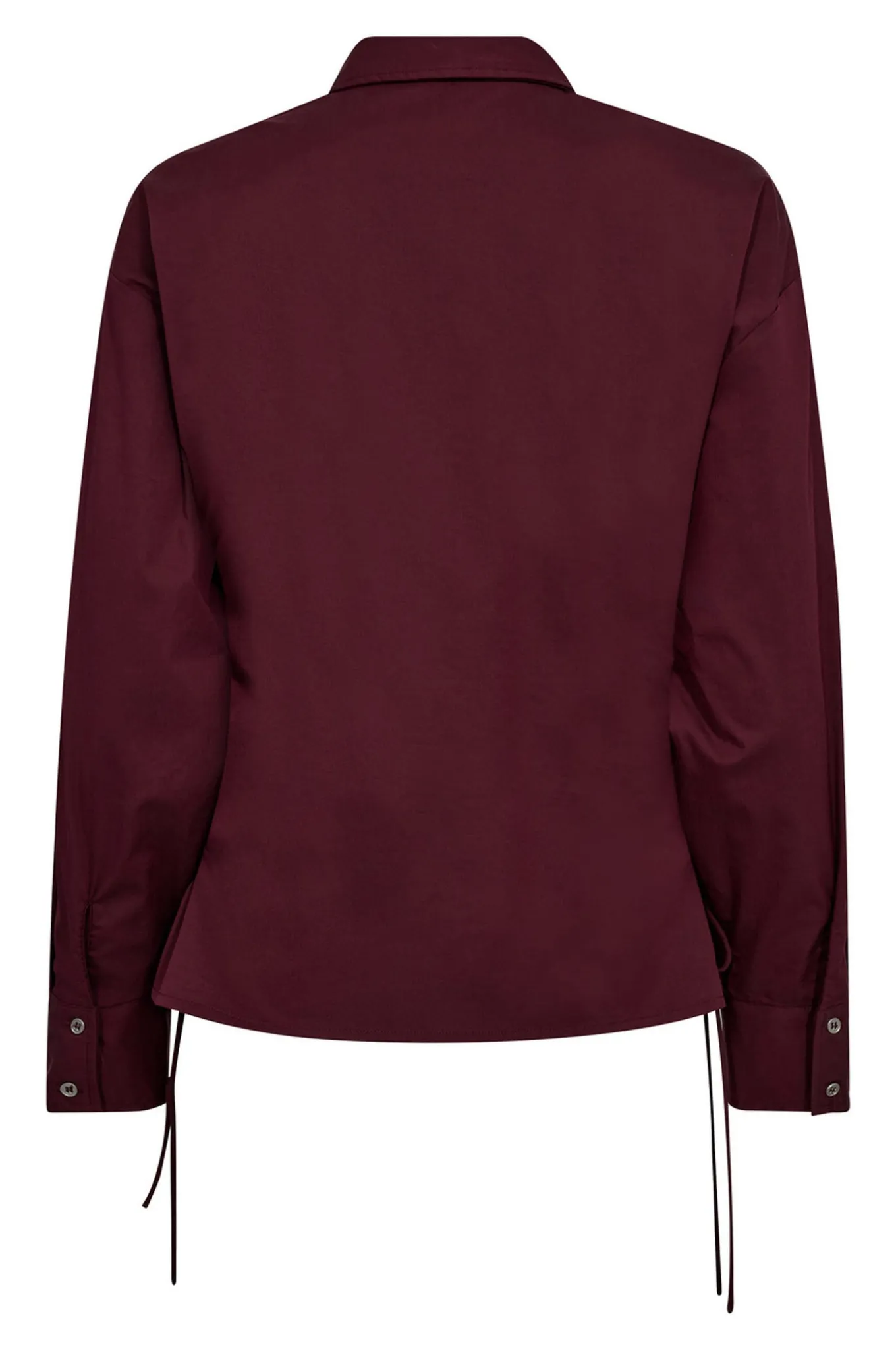 PoppyCC Eyelet Tie Shirt 87Winered 35180