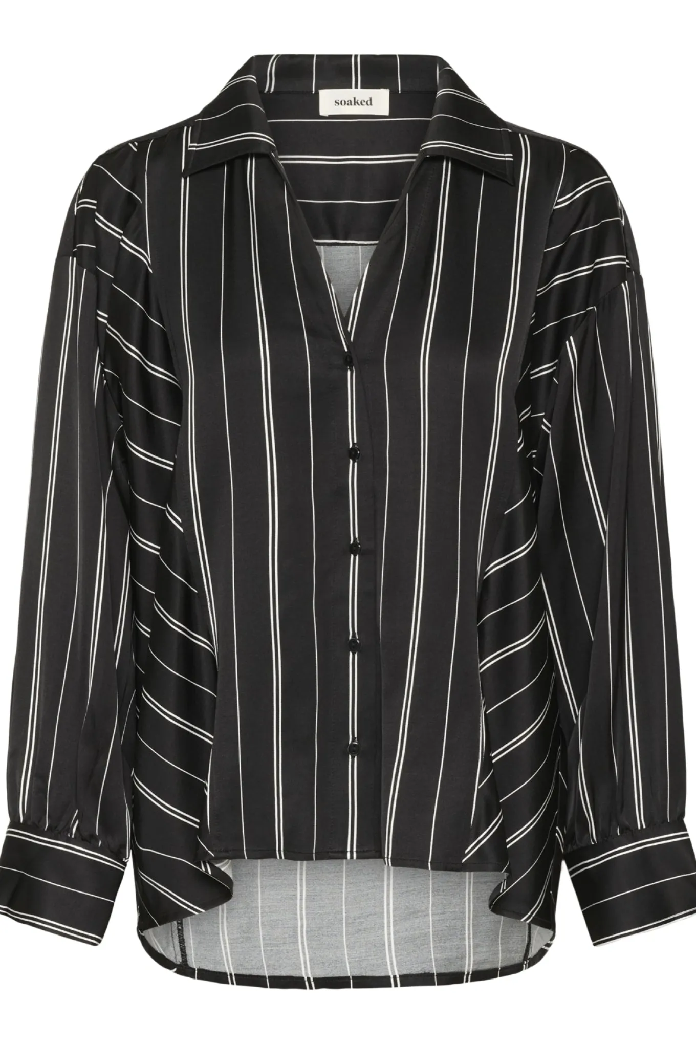 SLMarcela Printed Shirt Black W White Stripes 304533 30408904