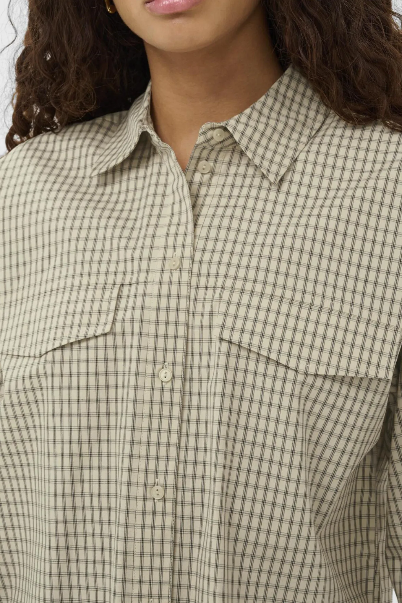 SLSivah Shirt LS Parchment Checks 304511 30408908