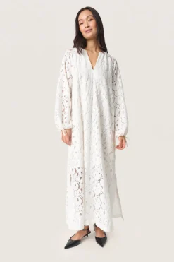SLTaya Maxi Dress LS Broken White 30408672