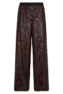 SophieCC Sequin Pant 145Dark Brown 31653