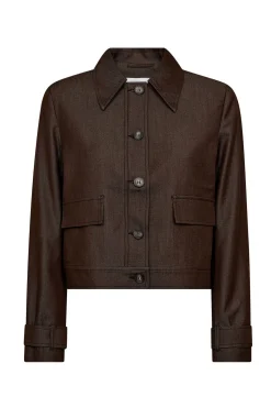 TerryCC Denim Jacket 145Dark Brown 30325