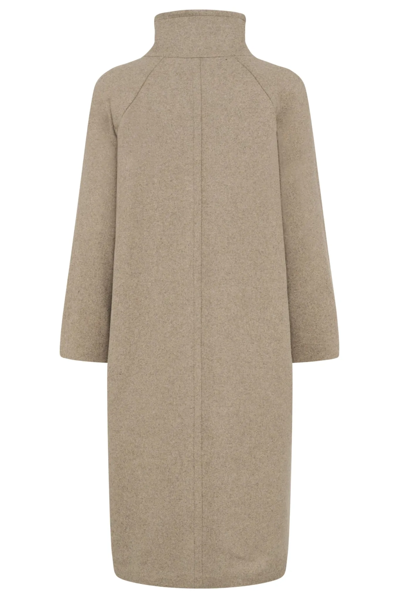 ThoraIW Collar Coat R Sandy Grey Melange 30111083