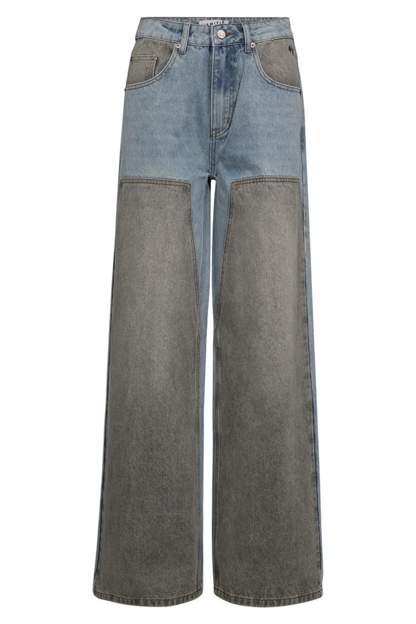 TwoTone Patch Jeans Blue/Grey Mix HL10377